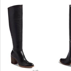 Caslon Mason Knee High Black Boots Size 8